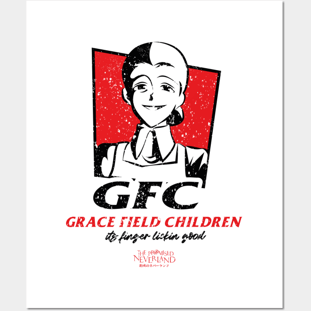 THE PROMISED NEVERLAND: GRACE FIELD CHILDREN (GRUNGE STYLE) Wall Art by FunGangStore